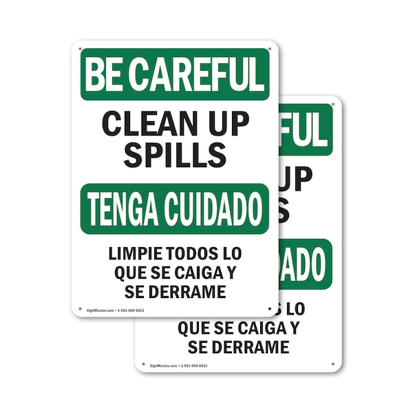 Signmission Safety Culture Sign, 7 in Width, Plastic, Rectangle, Bilingual OS-2PACK-BC-P-710-L-10021 - main